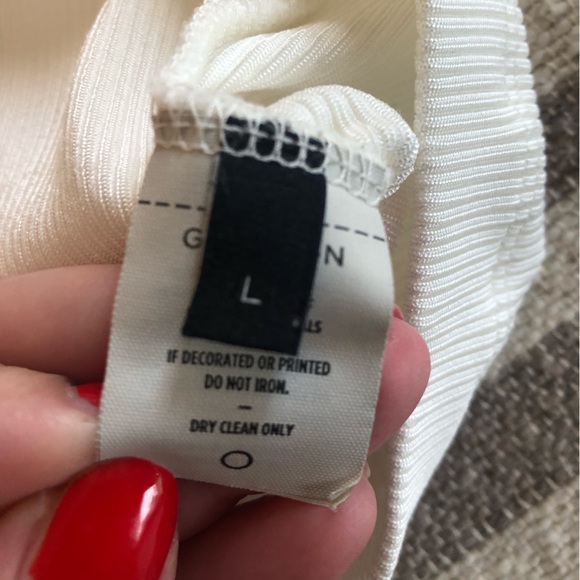 Goldsign ribbed asymmetric top - Picture 5 of 6